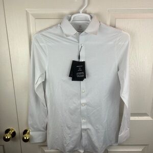 Men's xSuit xShirt 4.1 Button Front Long Sleeve White Shirt Size XS